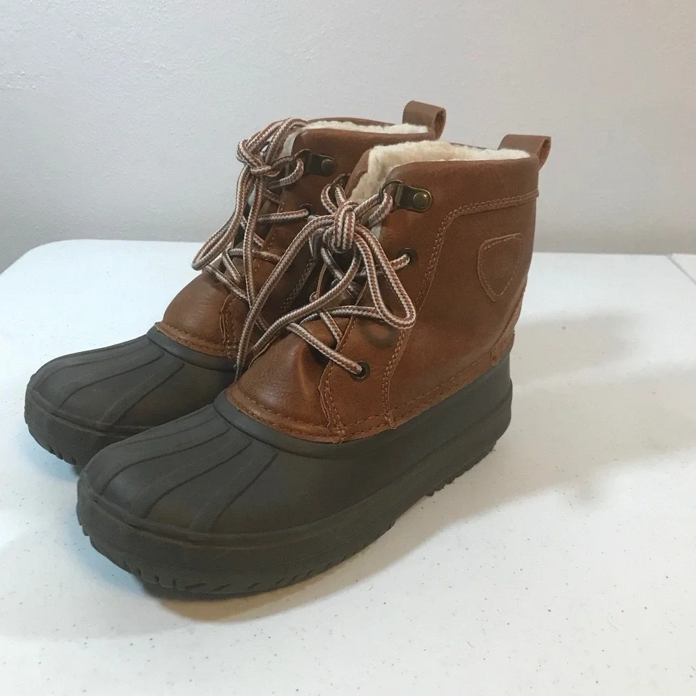 London Fog Warrington Snow  Youth Boys Size 3 M Casual Boots CL30613Y